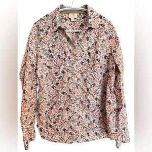 St. John's Bay Multicolor Floral Button-Up Shirt